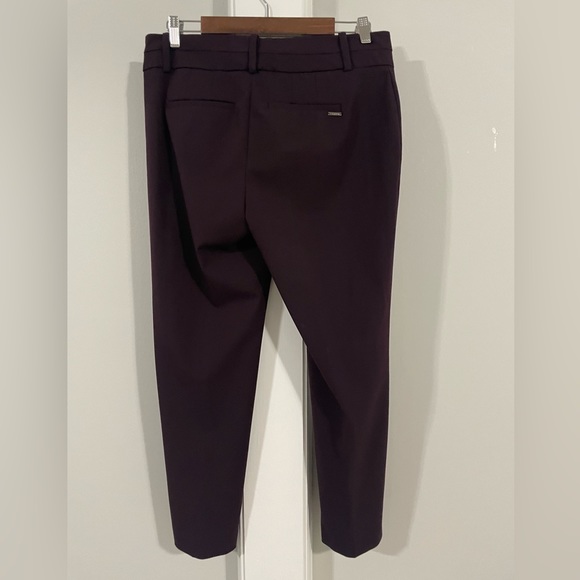 Calvin Klein Ankle Pants in Burgundy, Size 10 - Picture 6 of 6